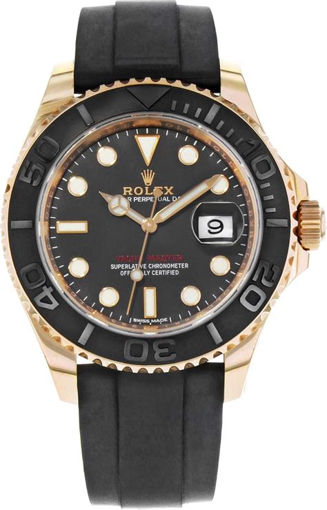 rolex yacht nero con cinturino gomma|Official Rolex Retailer .